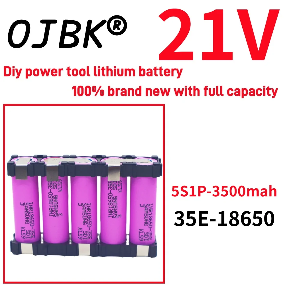 Original 100% full capacity 20A 18650 35E 3500mAh 7000mAh 3S 4S 5S 12.6V 14.8V 18V DIY screwdriver battery welding battery pack