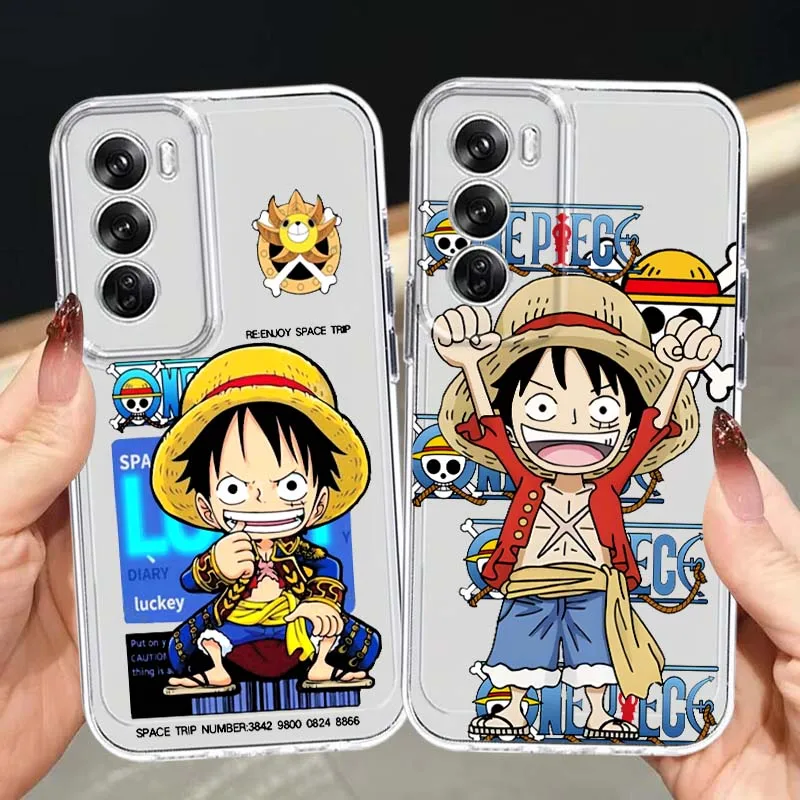 

Art One Piece Comics Phone Case For OPPO A11 A16 A55 A56 A57 A72 A52 A73 A74 A54 A76 A78 Find X5 X6 X7 Ultra Pro 5G Transparent