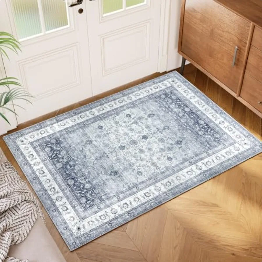 

2x3 Washable Area Rug LowProfile Entryway Rug with NonSlip Backing Durable Edge Binding Rug Pattern Small Rugs for Entryway Ki