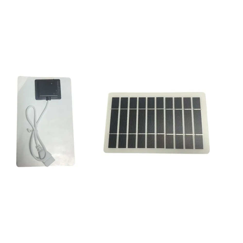 5V 2W USB Solar Charger Panel Versatile Power Source with USB Output Portable Solar System High Efficiency Waterproof