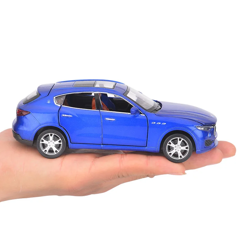 1:32 Maserati Levante SUV Alloy Car Model Diecast & Toy Vehicles Metal Car Model Simulation Sound Light Collection Toy Gift