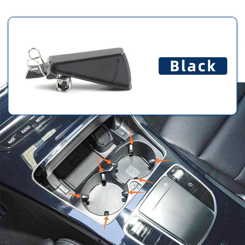 Car Interior Fixing Clip Car Center Console Cup Holder Drink Holder Buckle For Mercedes Benz C E GLC Class W206 W205 W213 W253