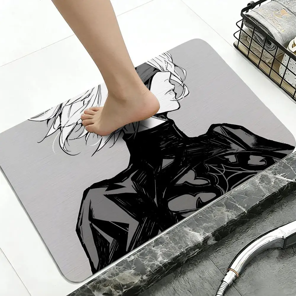 Floor Mat Diatomite Bath Mat, Quick Dry, Absorbent, Multi-Scene Mat Hot Game Square Enix 2B