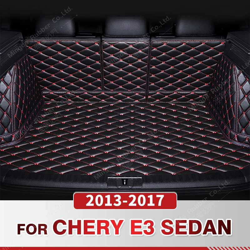 

Auto Full Coverage Trunk Mat For Chery E3 Sedan 2013-2017 16 15 14 Car Boot Cover Pad Cargo Liner Interior Protector Accessories