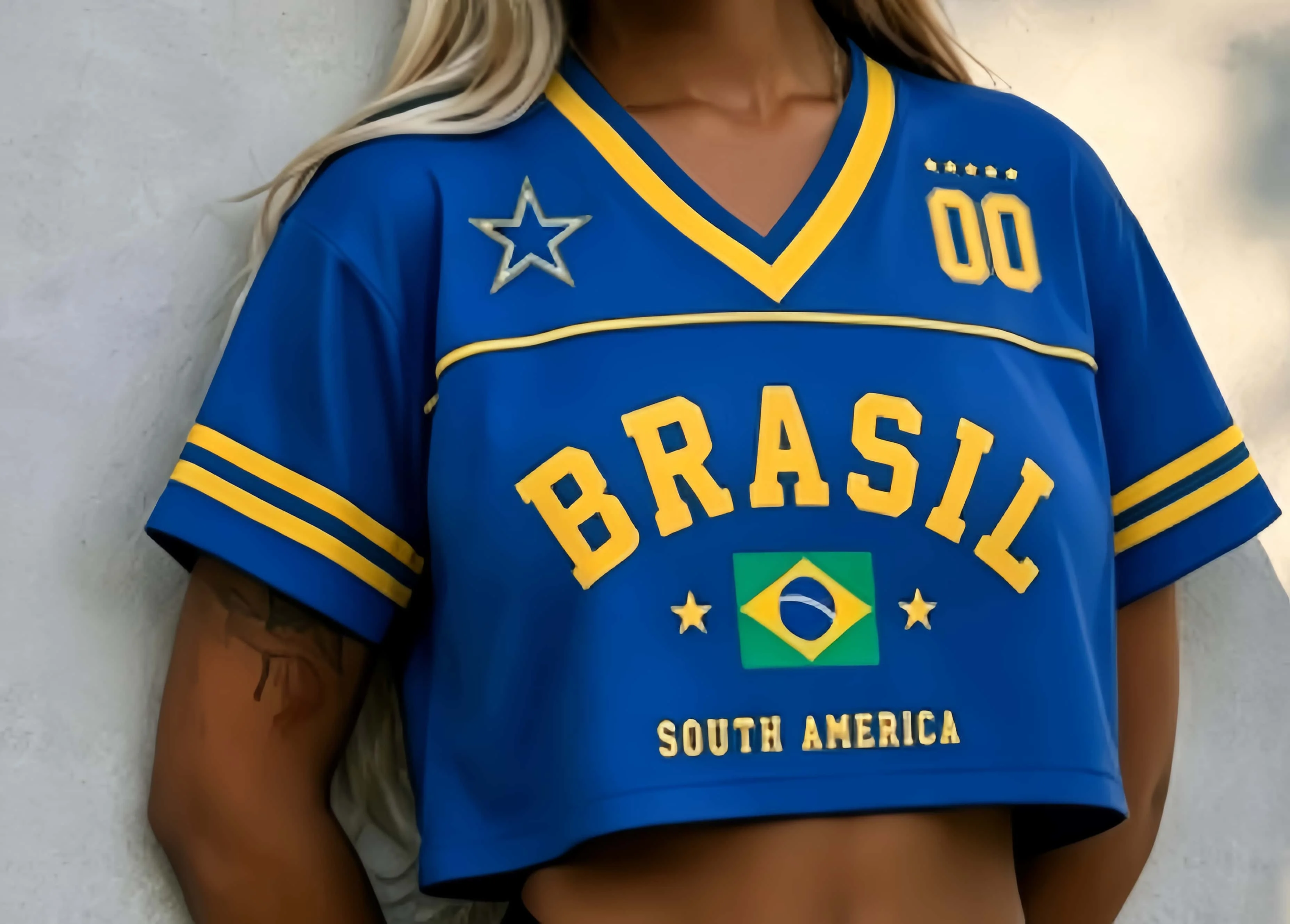 2026 Brazilian 3D Printed Off-shoulder Top  Women's Romantic Quick-dry T-shirt Street Fashion Y2K American Retro Hot Girl