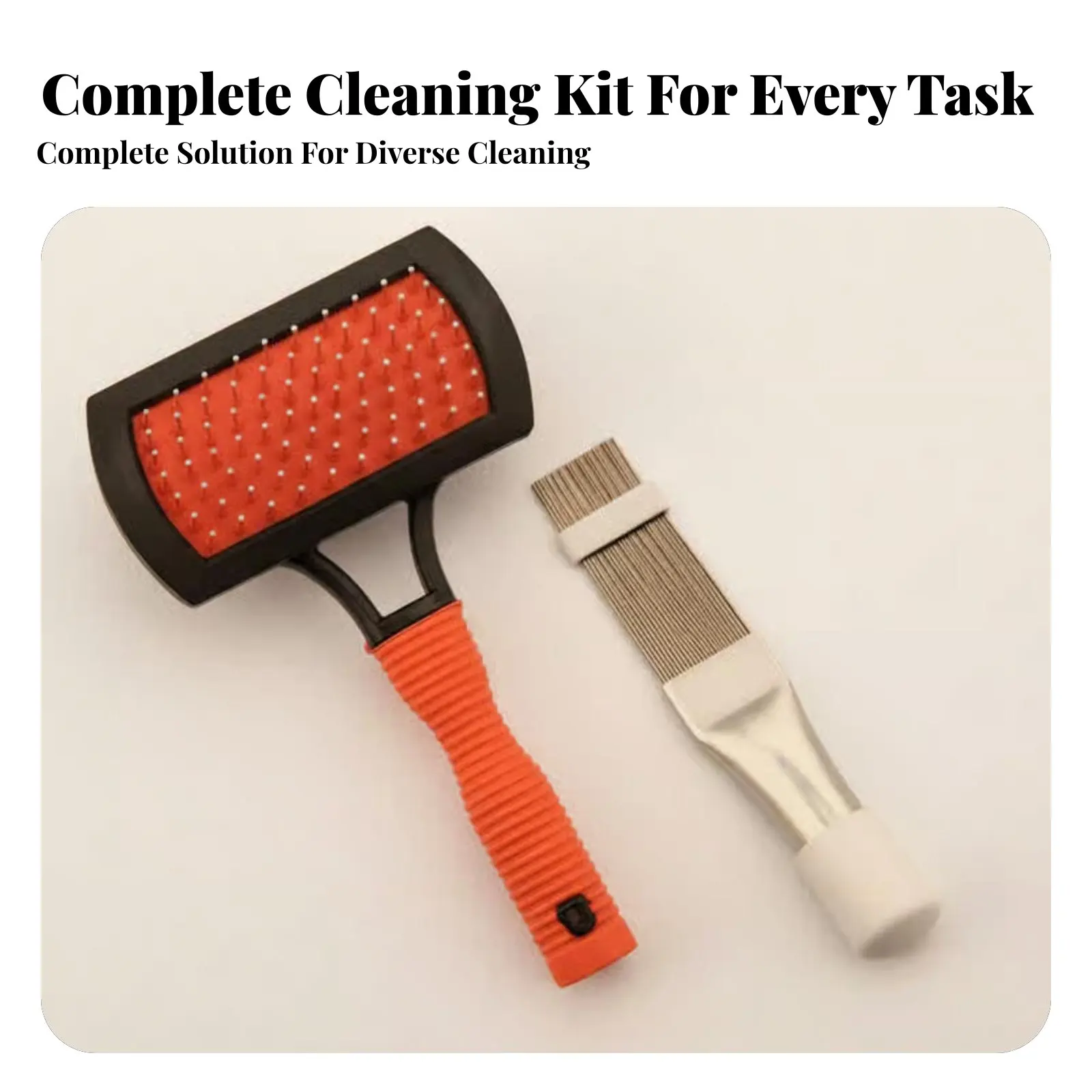 

HVAC Cleaning Brush Set, Fin Comb, Evaporator Coil Brush, Condenser Coil Straightener, Home Maintenance Tool