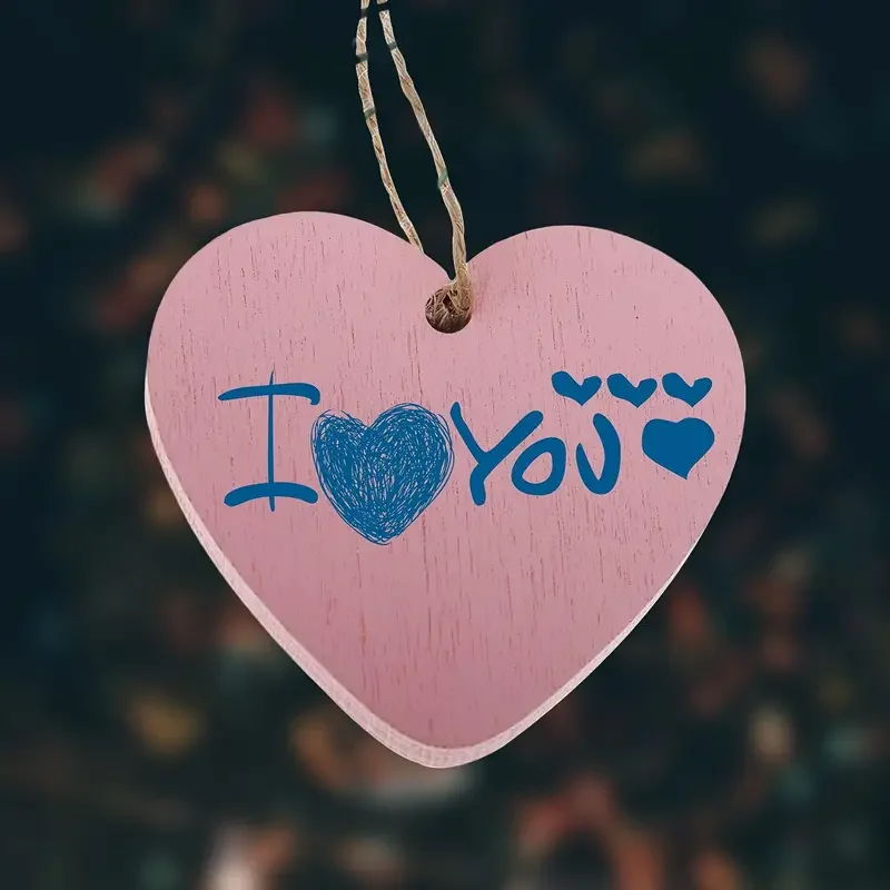 

20 шт. заготовок для декора в форме сердца, красные деревянные сердечки-подвески для рукоделия, для свадьбы, для записей сообщений и дат