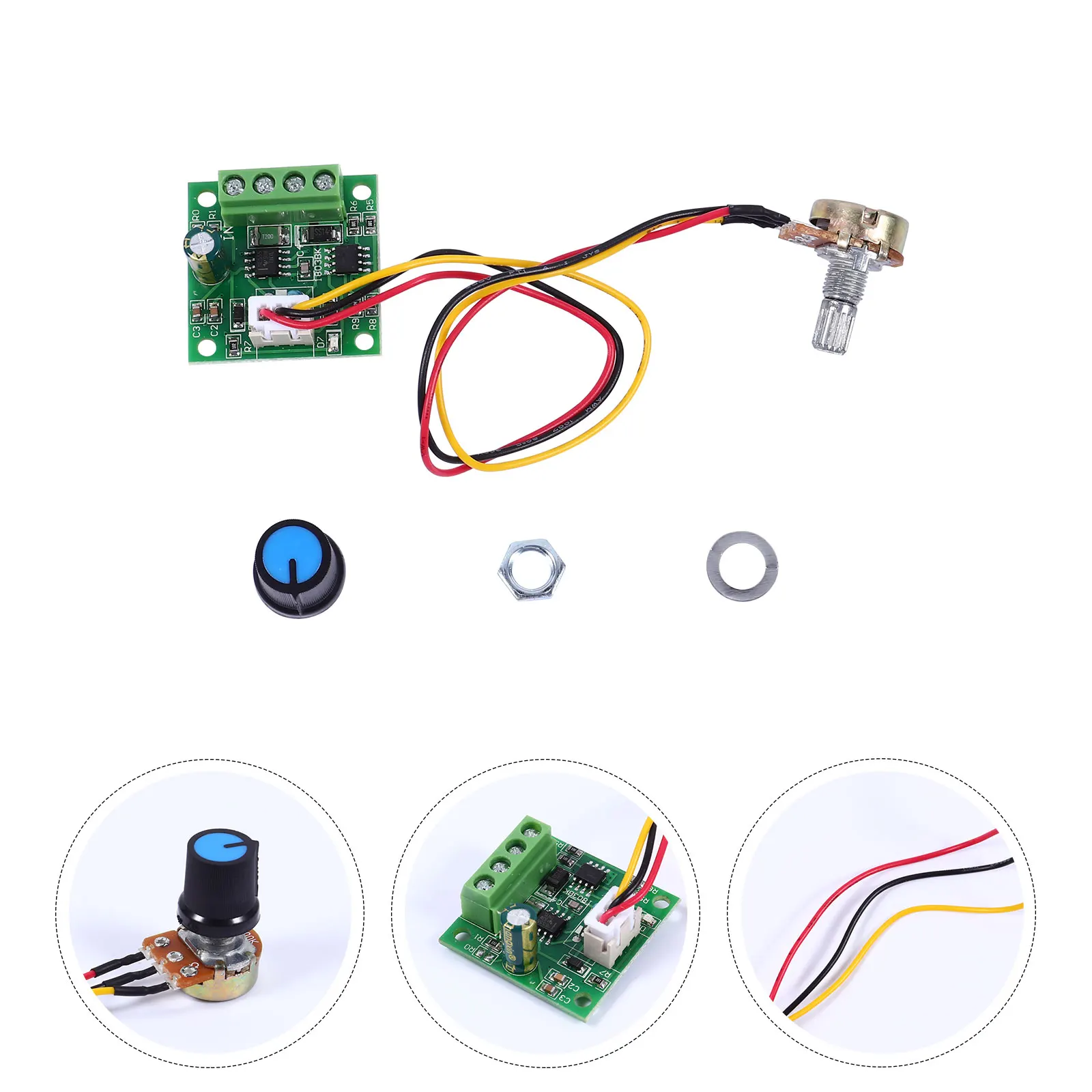 

DC Speed Controller Low Voltage Regulator Motor Module Tool Parts 12V Compatible Overcurrent Protection Automatic