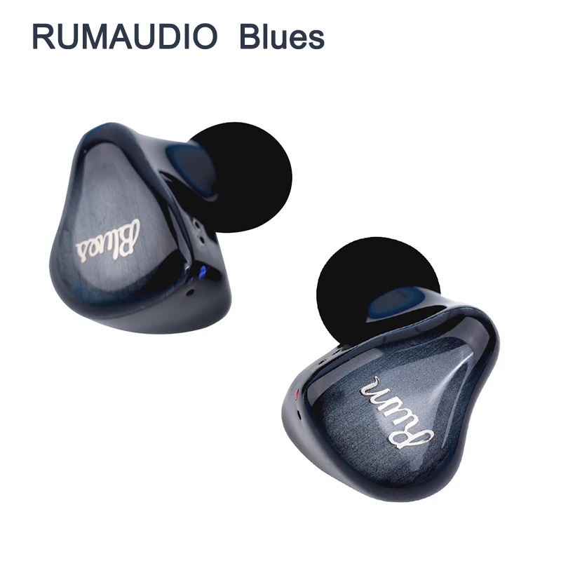 RUMAUDIO Blues Écouteurs intra-auriculaires filaires Six armature équilibrée 6BA Hybrid 0,78 mm 3,5 mm 6BA Casque