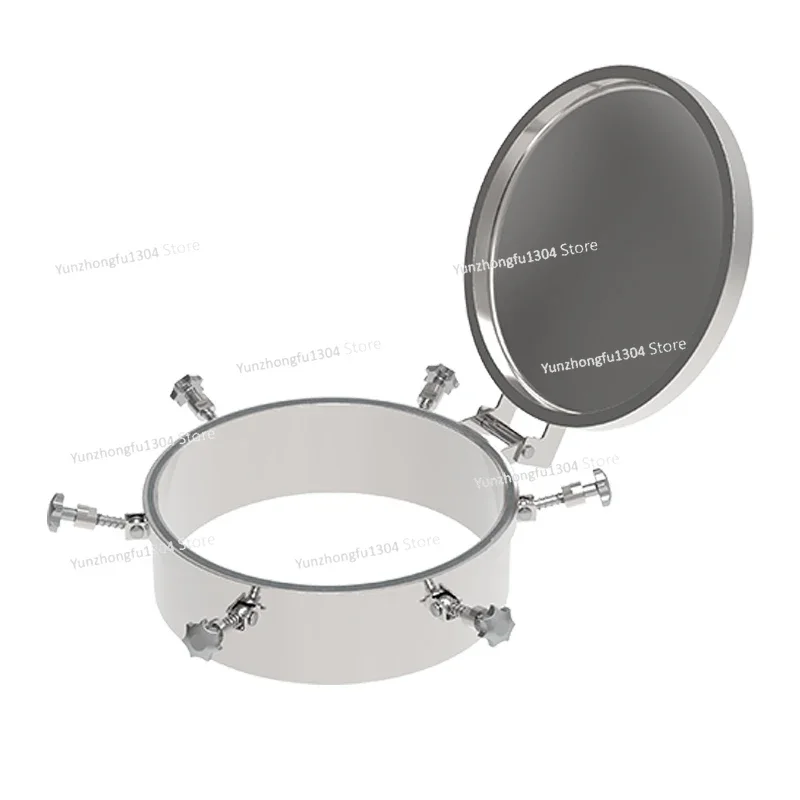 304/316L Sanitary Food Grade Stainless Steel Lid Tank Pressure Circular Manhole Lid Fabrication Services Product