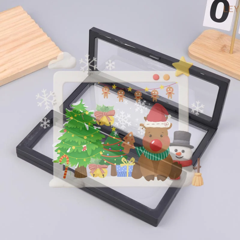 

1/3/5Pcs 3D Floating Frame Display Holder Acrylic Floating Frame Display Stand For Antique Challenge Coins Medals Jewelry