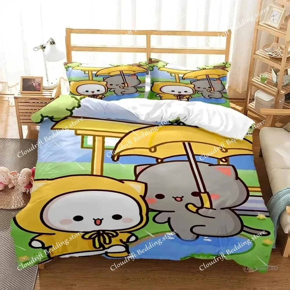 

Милый комплект постельного белья с мультяшными медведями и пандами Bubu Dudu: мягкий пододеяльник и наволочки для односпальных, двуспальных, королевских кроватей и кроватей размера King для мальчиков