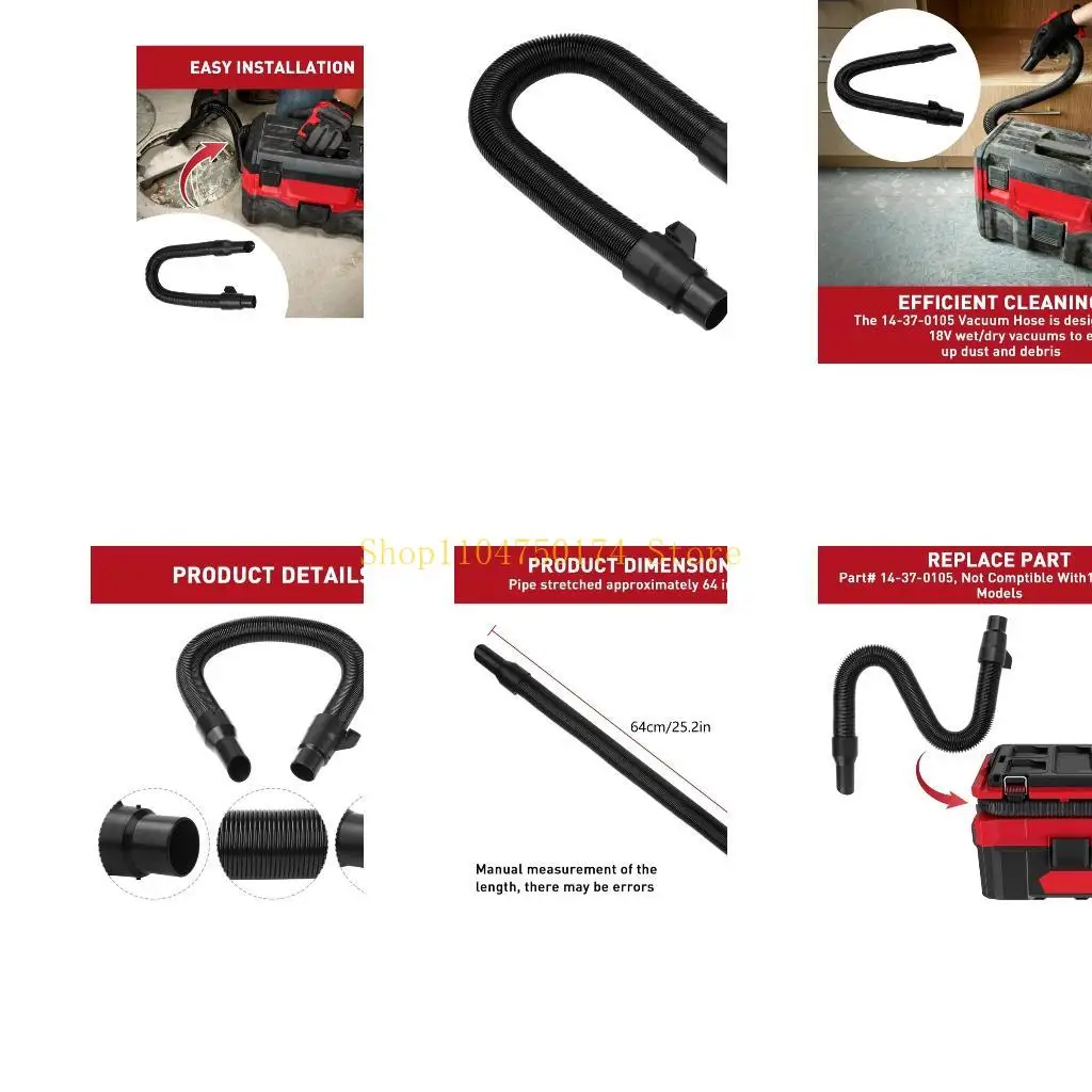 Retractable Vacuums Cleaner Hose Easy Install for 14-37-0105 14-37-0016 18V/28V Top Sale