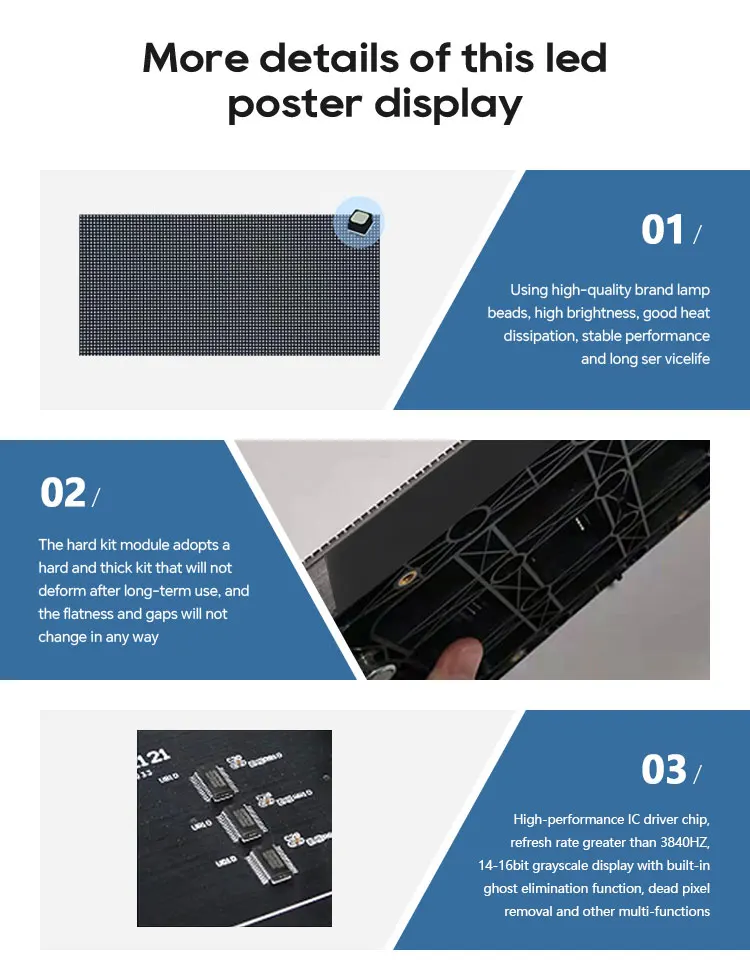 كامل اللون ملصق تأجير منحني لوحة مرنة شاشة عرض الربط شاشة شاشة LED #4