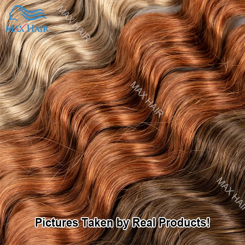 Real Virgin Curly Human Hair Bulk Extension 613 Blonde Hair Bulk Weaving For Braiding Unprocessed No Weft Deep Wave Hair Bundles