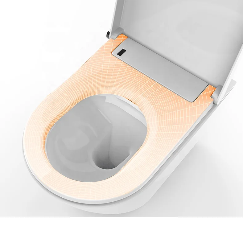 

Eco Smart Toilet Heating Toilet Seat European Bathroom Wash Down Heating Toilet