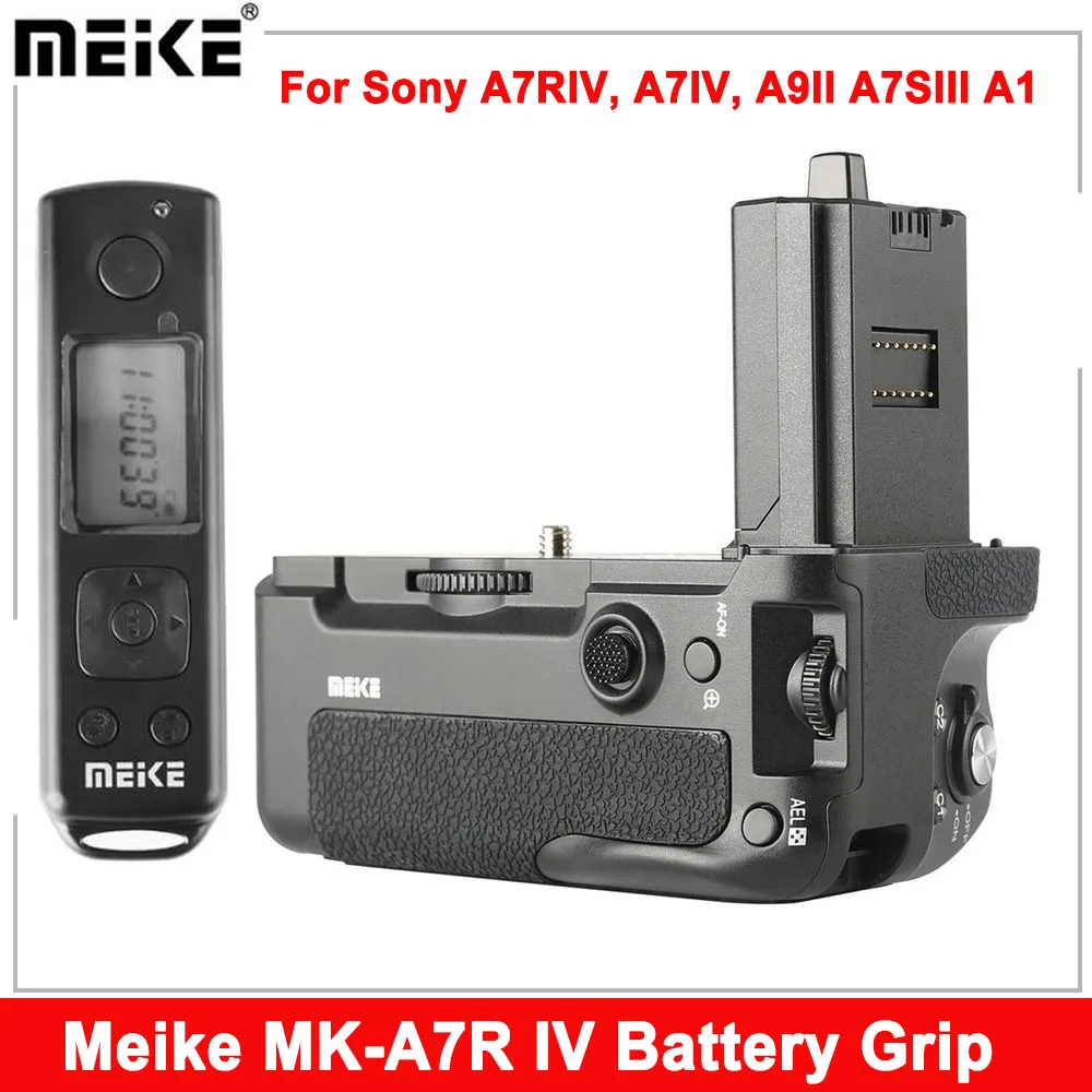 

Meike MK-A7R IV Pro Battery Grip For Sony a7RIV a7R4 a7IV a74 a9II Camera Vertical Shutter Wireless Remote Control