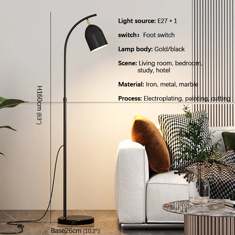 RONIN Nordic Floor Lamp Modern Simple Family Iiving Room Bedroom Creativity LED Decorative Standing Lightanding Light
