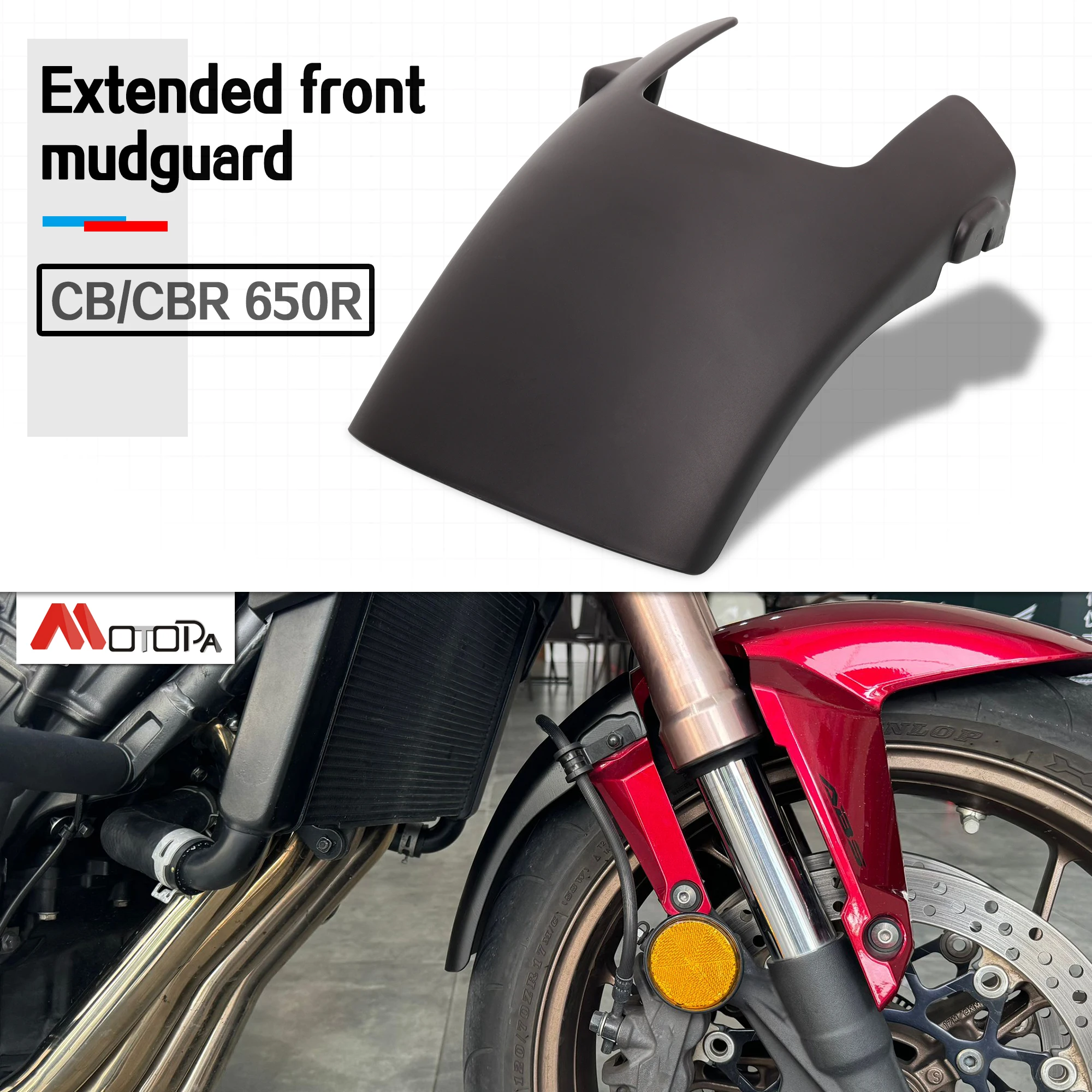 For HONDA CB650R CBR650R Motorcycle CB 650R Accessorie ABS Front Mudguard Fender Rear Extender Extension