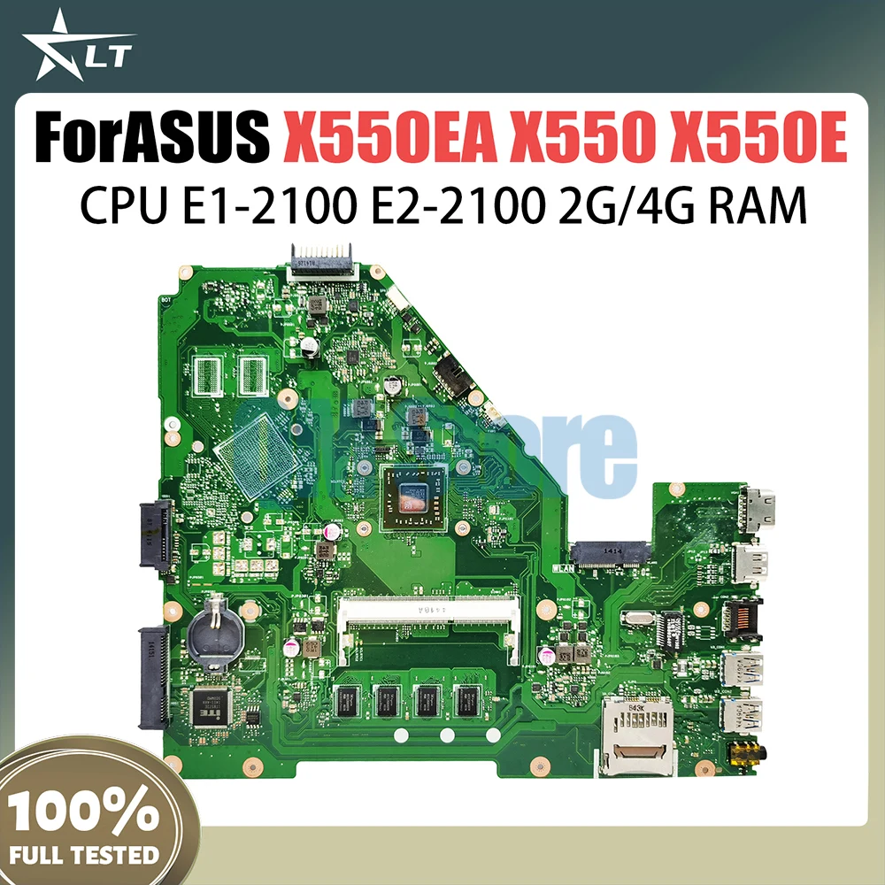 

Материнская плата X550EP для ноутбука Asus X550EA X550EP D552W X552WE X552E, материнская плата E1 A4 CPU 2 Гб ОЗУ 100% протестирована