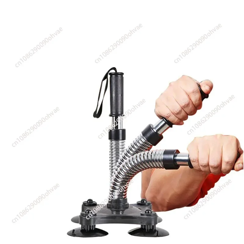 Önkol Eğitmen 4 Vantuz Bilek Kas Güçlendirici Ergonomik Kolu Bilek Güreş Direnci Bahar Bar Fitness Egzersiz için