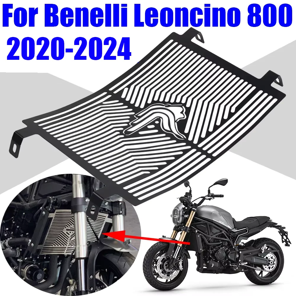 

Motorcycle Radiator Grille Guard Grill Protective Cover Protector For Benelli Leoncino 800 Leoncino800 2020 - 2024 Accessories