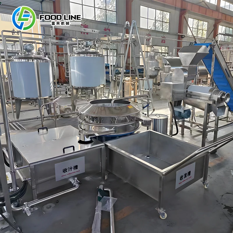Commercial Turnkey Automatic Apple Juice Production Line with Pasteurizer Dehydrator Washing/Cleaning Machines (SUS304/SUS316)