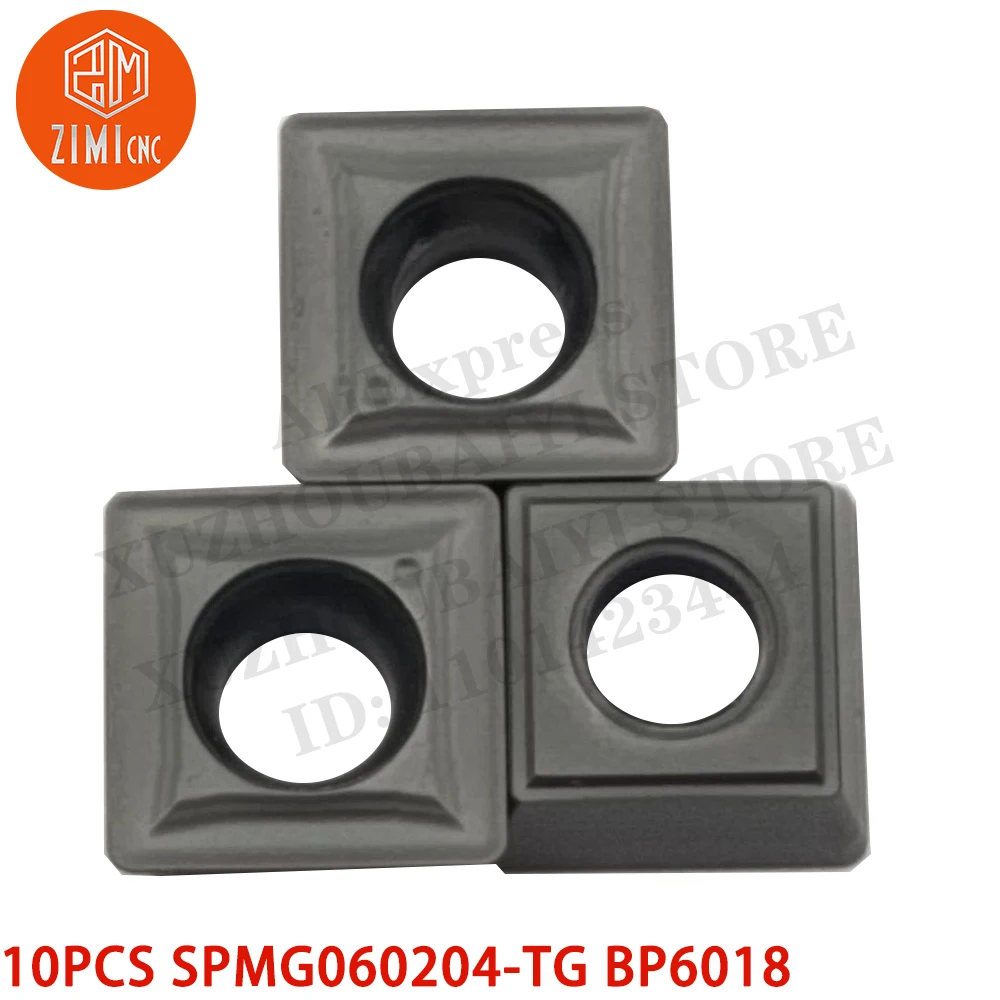 10 قطعة SPMG060204-TG BP6018 مثقاب SPMG CNC U إدراجات كربيد SPMG06 لـ SP 16-20 مم أدوات CNC مخرطة معدنية ميكانيكي أدوات القطع