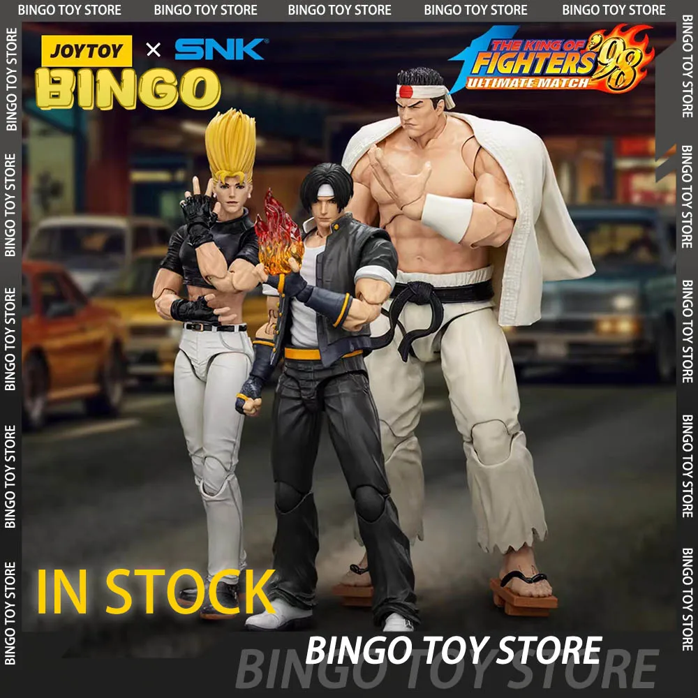 

IN STOCK JOYTOY Snk 1/18 Action Figures Kof '98um '97 Special Team Ryuji Yamazaki Billy Kane Blue Mary 3pcs Model Toys Boy Gifts
