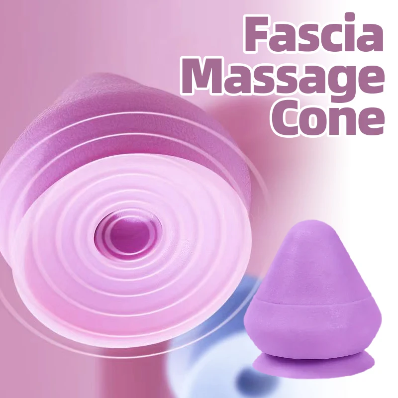 Wall-Mounted Fascia Cone Multi-Function Back Muscle Arm Foot Trigger Point Massage Relaxation Tool Suction Cup Wall Massager