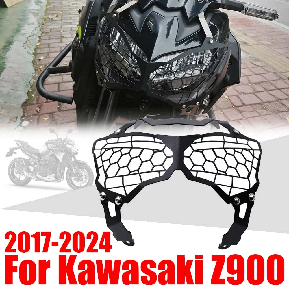 

For KAWASAKI Z900 Z 900 2017 - 2023 2024 Motorcycle Accessories Headlight Guard Protector Grille Cover Headlamp Protective Cover