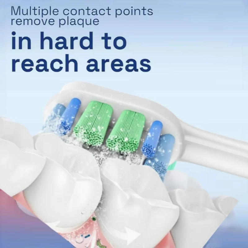 8 نماذج رؤوس فرشاة اختيارية متوافقة مع رأس فرشاة كهربائية فيليبس سونيكير 1100 2100 4100 4300 5100 5300 6100 6500 إلخ #4