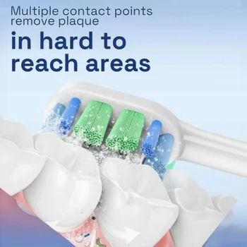 modelů volitelných hlavic kartáčku kompatibilních s elektrickými hlavicemi kartáčku Philips Sonicare 1100, 2100, 4100, 4300, 5100, 5300, 6100, 6500 atd. 8 nejlepší prodej Náhradní díly Sonicare - №6