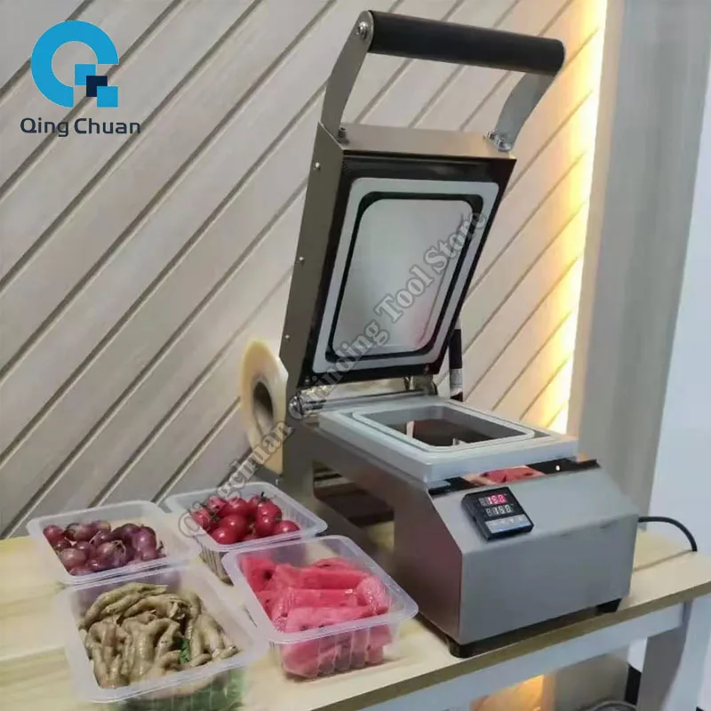 Picture 3: Lock Fresh Box Sealing Machine Disposable Meal Box Sealing Machine Cooked Food Braised Duck Goods Sealing Machine