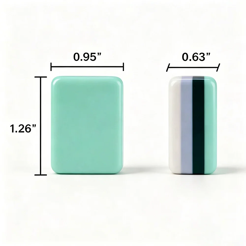 Four-Layer Green Acrylic 160 European/American Mahjong Tiles Mini Portable Travel Mahjong Set for Family Leisure Game S298a7a4bfc5449ec903c18843166c5cfN