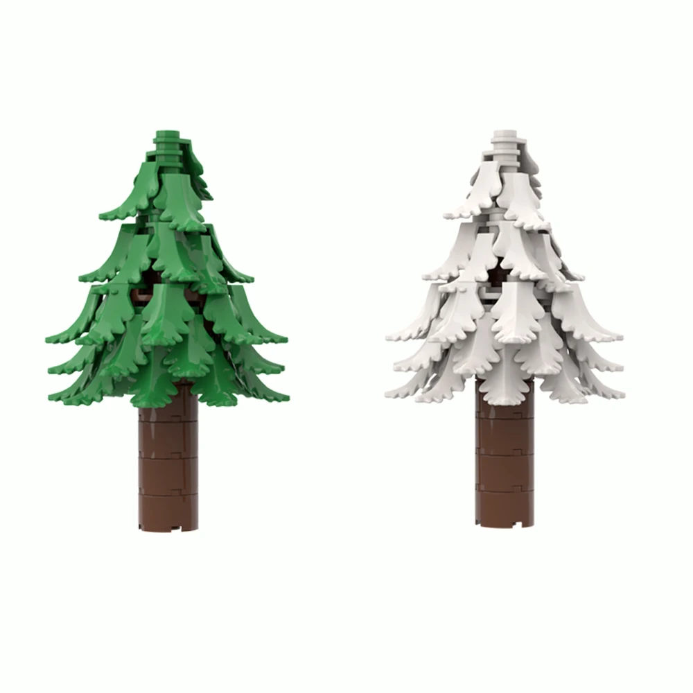 MOC DIY Dschungel-Garten & Baum-Bausteine - Hoflandschaft-Steine Kompatibel mit Großen Stadtansicht-Sets