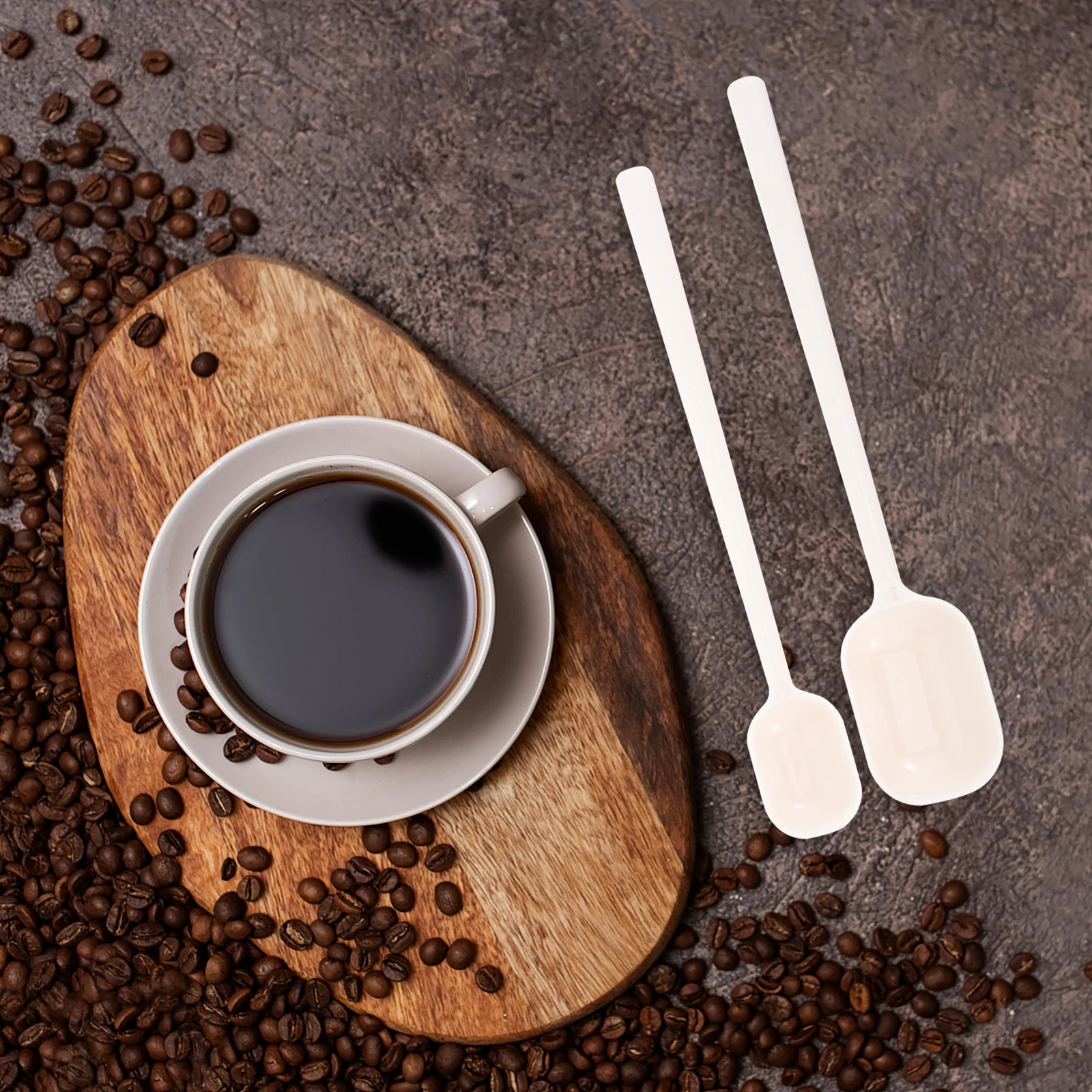 

4Pcs Coffee Spoons Large Scoop for Beans Powder Tea Seasonings Kitchen Mini Scoops Canisters Mini Scooper