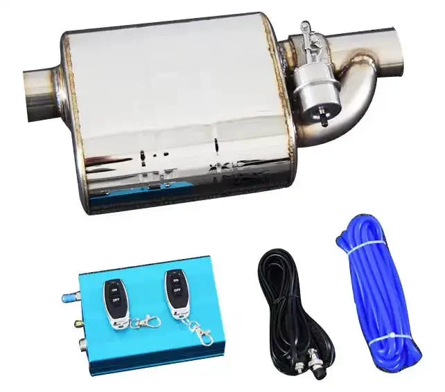 Extremely  stainless steel universal valve car exhaust muffler remote electric with controller and free sound control