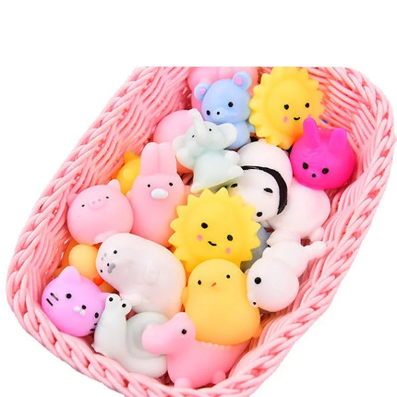 10PCS Mochi Squishies Kawaii Anima Squishy Toys For Kids Antistress Ball Squeeze Party Favors Stress Relief Toys For Birthday