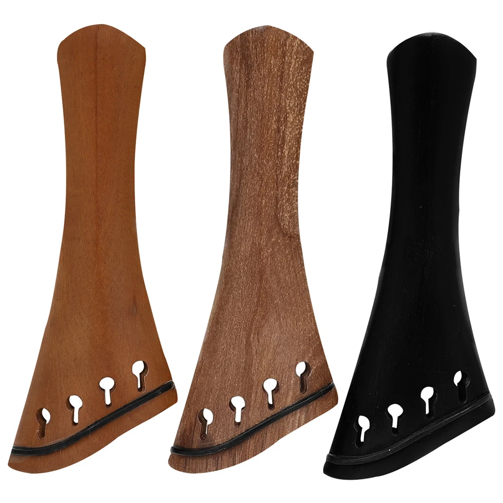 Natural Pernambuco Pure Wood Tailpiece For Concert Use Non-staining Material Smooth Tuning Design Easy Adjustments