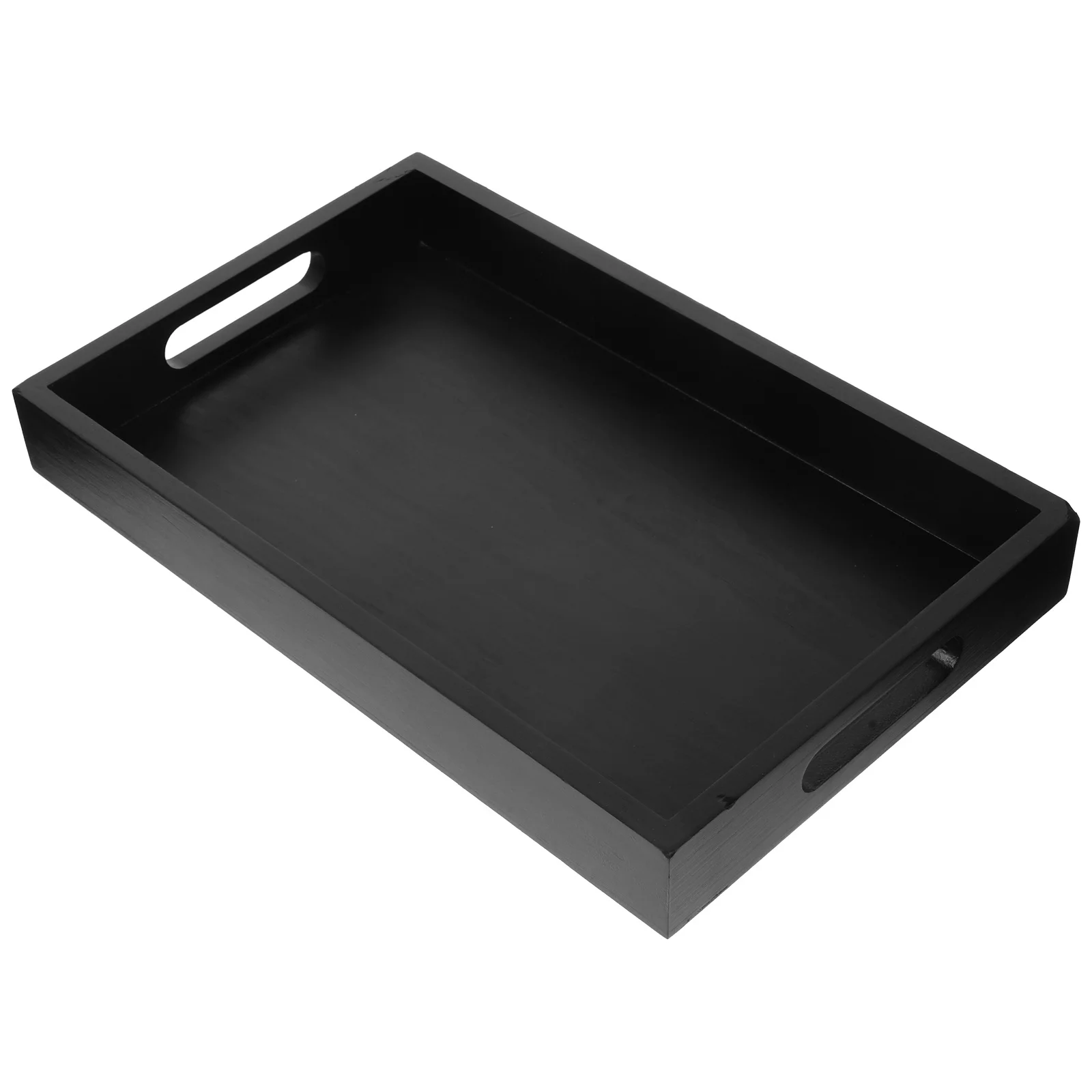 

Wooden Rectangular Tea Tray Smooth Surface Wood Serving Tray Ideal for Restaurant Home Buffet Dessert Snack Serving Dish