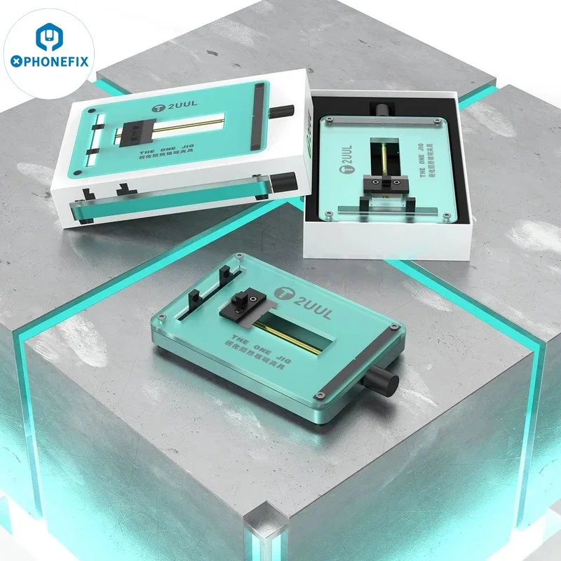 Dispositivo per scheda madre 2UUL THE ONE Jig con supporto PCB per superficie in vetro temperato resistente al calore per riparazione saldatura IC