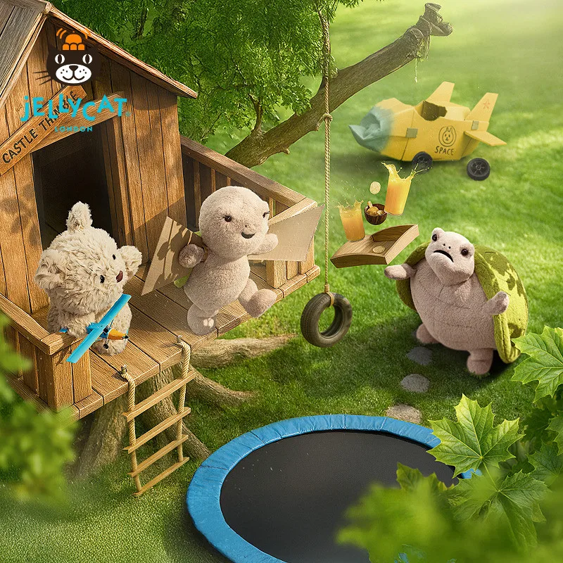 

UK Jellycat Bashier Bear Cub Plush Stuffed Toy Doll Birthday Gift New Arrival