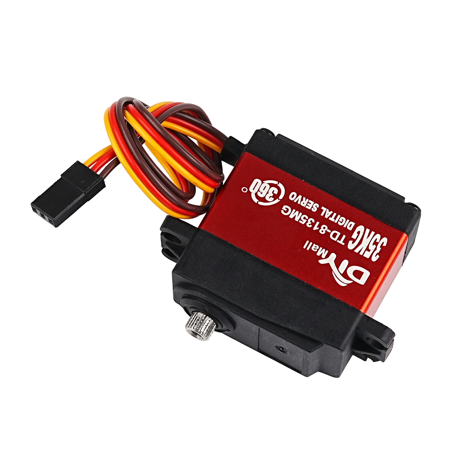 Servomoteur numérique 35KG TD-8135MG, Angle de 360 degrés contrôlable, coque métallique à couple élevé, étanche pour voitures RC, avion, Robot