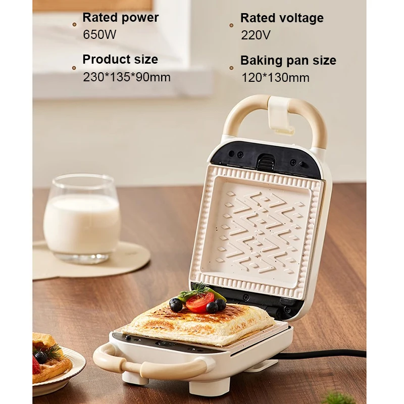 Multifunction Waffle Maker Electric Sandwich Grill Cake Toaster Oven Eggettes Pan Taiyaki Light Food Breakfast Optional 5 Plates