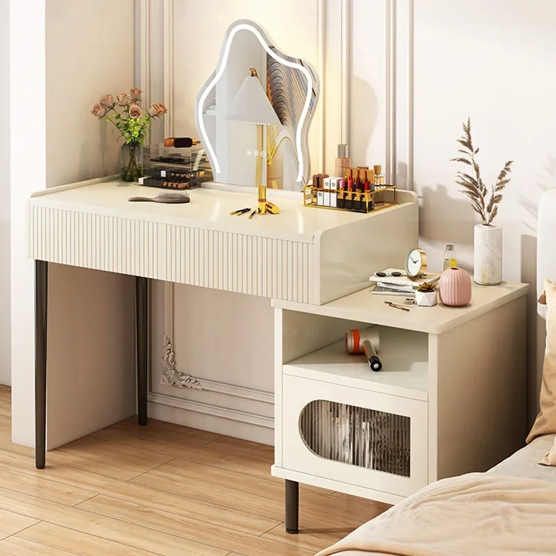 

Women Drawer Vanity Table Gordic Style Girls Minimalist Small Unit Type Dressers Makeup Organizer Cute Penteadeira Furniture