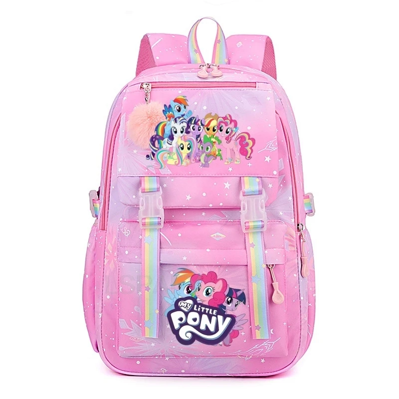 My Little Pony Women's Backpack Boys Girls Bookbag Bag Cartoon kawaii Student Teenager Schoolbag Rucksack Mochila Birthday Gift