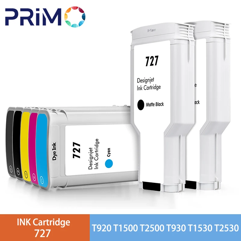 Pigment 300ml Dye 130ml Ink Cartridge for HP 727 727XL for HP727 DesignJet T920 T930 T1530 T2530 T1500 T2500 with chip