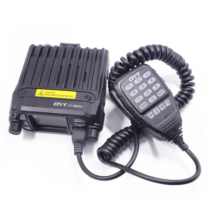 QYT KT-8900D VHF UHF Mobile Radio Two way radio Quad Display Dual band Mini Car radio 25W Walkie talkie KT8900D