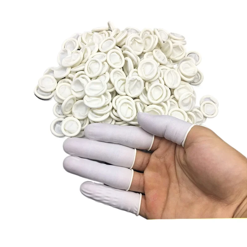 20/50/100Pcs Disposable Latex Rubber Finger Cots Sets Fingertips Protector Silicone Gloves